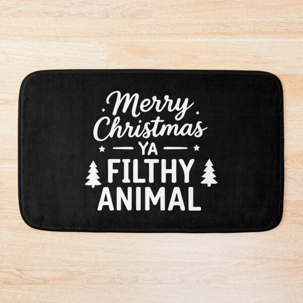 Item preview, Merry Christmas Ya Filthy Animal – Festive Holiday Art designed and sold by Tklezardesigns.