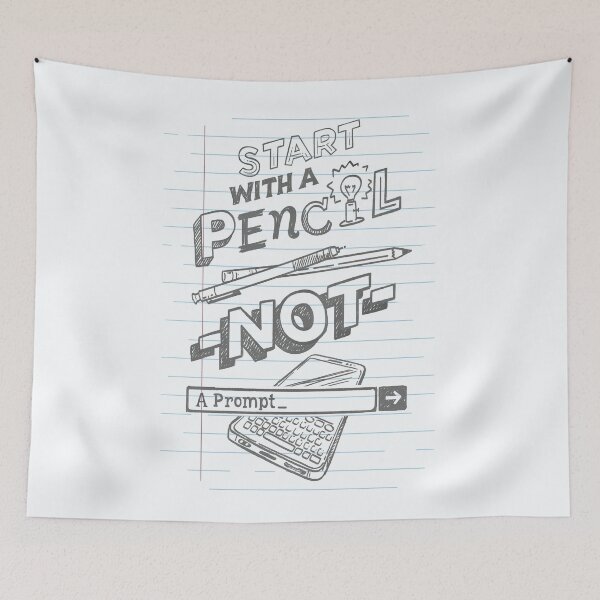 Item preview, Start With a Pencil designed and sold by polliadesign.