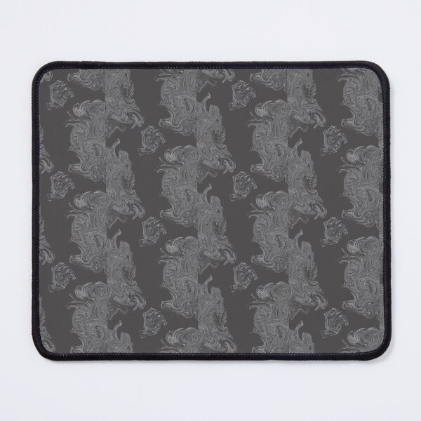 Item preview, Black and Gray Liquid Marble Swirl Abstract Pattern designed and sold by CaramelCo.