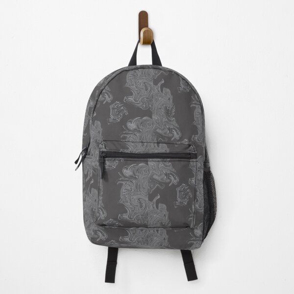 Item preview, Black and Gray Liquid Marble Swirl Abstract Pattern designed and sold by CaramelCo.