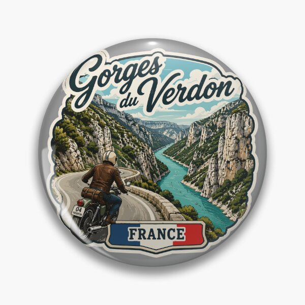 Item preview, Gorges du Verdon D23 Grand Canyon of Europe France Sticker TShirt 07 designed and sold by OuterShellUK.