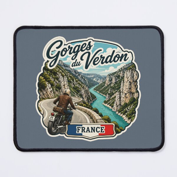 Item preview, Gorges du Verdon D23 Grand Canyon of Europe France Sticker TShirt 07 designed and sold by OuterShellUK.