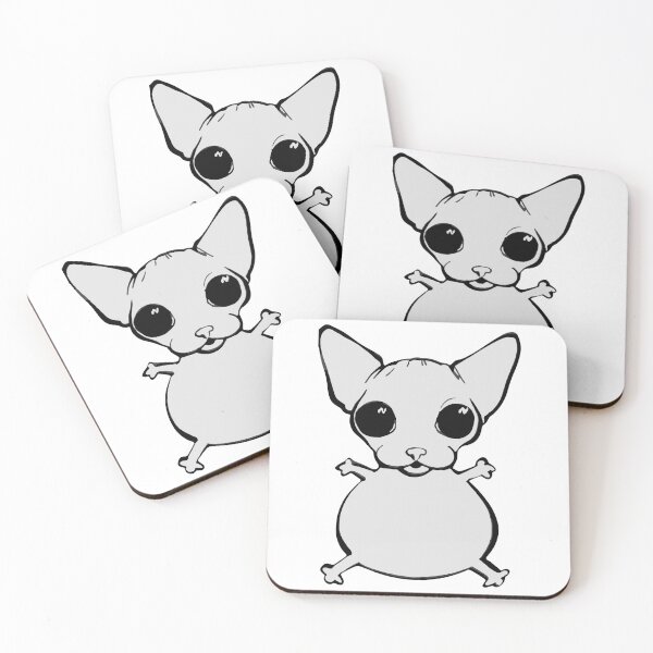 Item preview, Cute Big Belly Bald Cat | Chubby Hairless Kitty | Adorable Animal Illustration designed and sold by GeekMix.