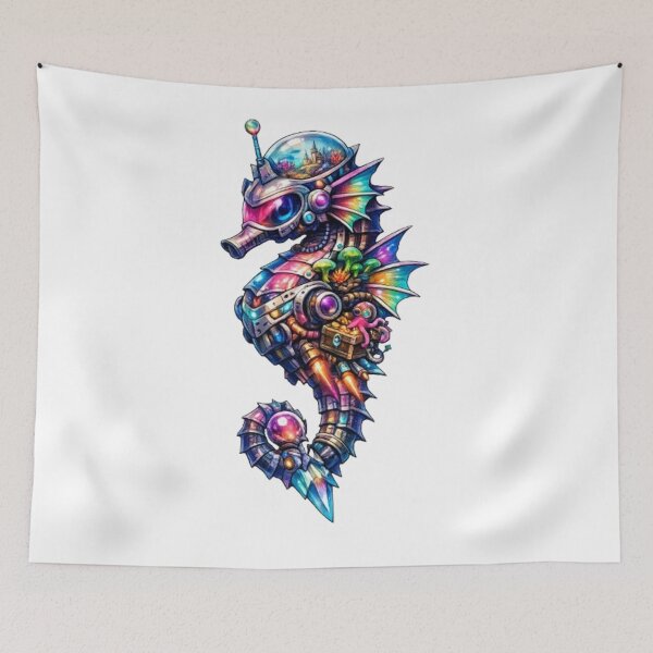 Item preview, Cyberpunk Biomechanical Seahorse designed and sold by Snurly.
