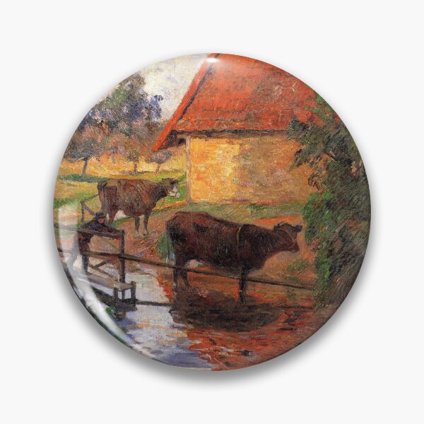 Item preview, Watering place The Cows Paul Gauguin Art designed and sold by ArtUnova.