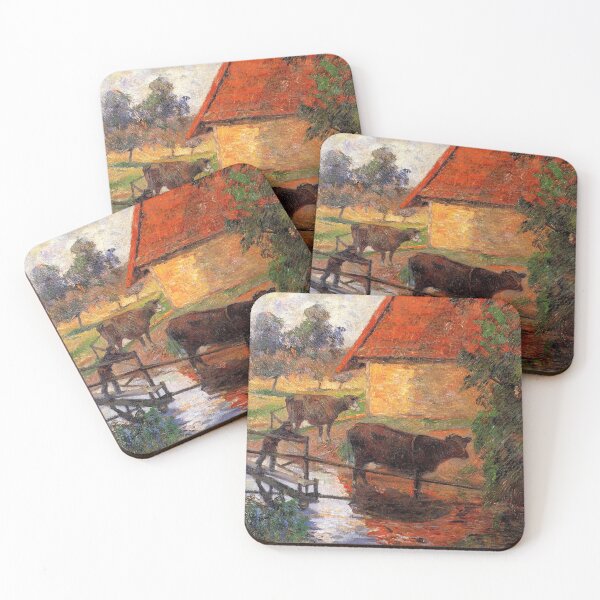 Item preview, Watering place The Cows Paul Gauguin Art designed and sold by ArtUnova.