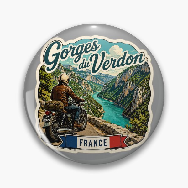 Item preview, Gorges du Verdon D23 Grand Canyon of Europe France Sticker TShirt 08 designed and sold by OuterShellUK.
