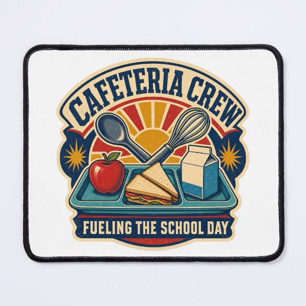 Item preview, Cafeteria Worker Shirt Vintage School Lunch Crew designed and sold by Freshloop Studio | Whimsical Vintage Art.