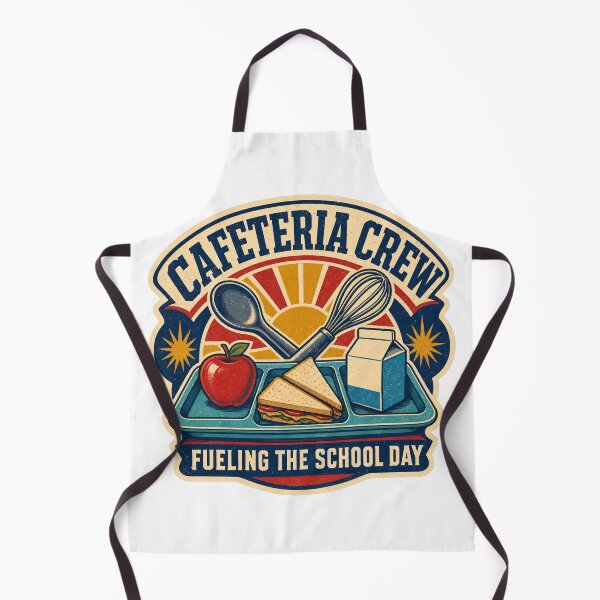 Item preview, Cafeteria Worker Shirt Vintage School Lunch Crew designed and sold by Freshloop Studio | Whimsical Vintage Art.