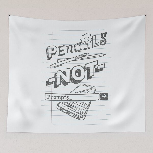 Item preview, Pencils not Prompts designed and sold by polliadesign.