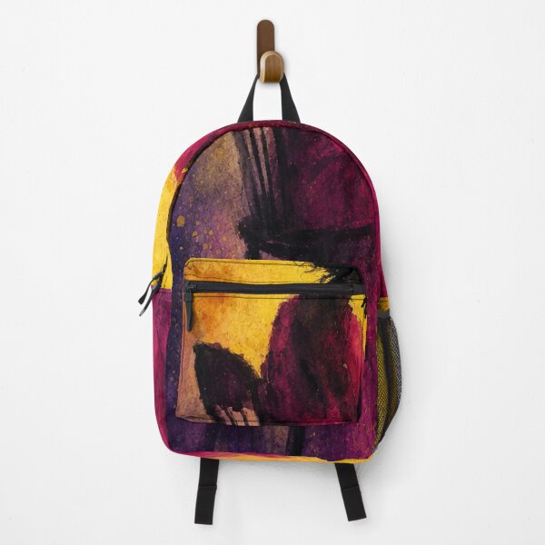 Item preview, Melancholy Woman - Contemporary Magenta and Gold Art Print designed and sold by Joey Santiago.