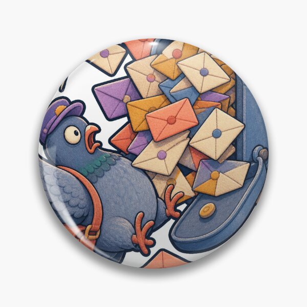 Item preview, Carrier Pigeon Overflowing Mailbox designed and sold by GoverArt.