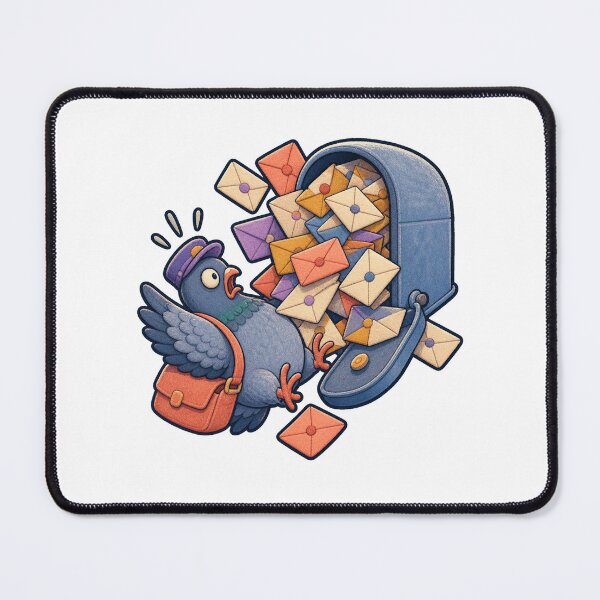 Item preview, Carrier Pigeon Overflowing Mailbox designed and sold by GoverArt.