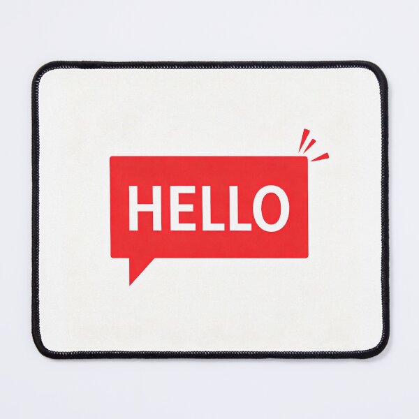 Item preview, Red Hello Speech Bubble Minimal Graphic designed and sold by a575642903.