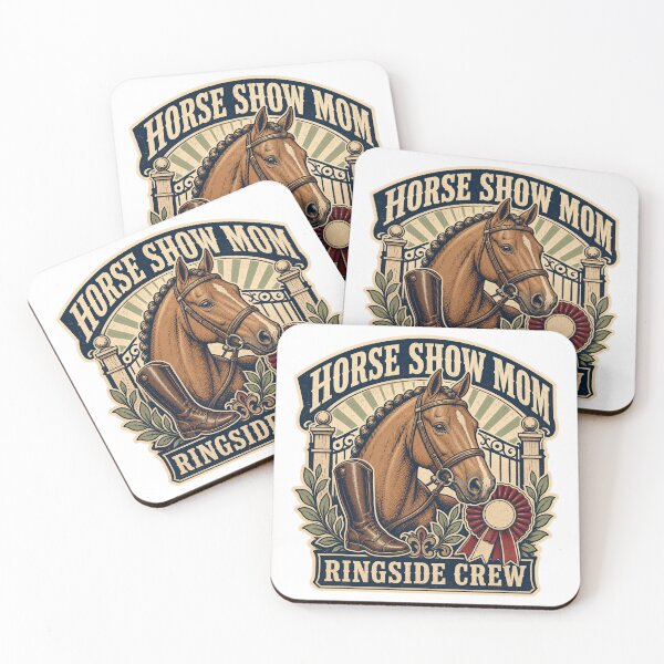Item preview, Horse Show Mom Shirt Vintage Ringside Badge designed and sold by Freshloop Studio | Whimsical Vintage Art.