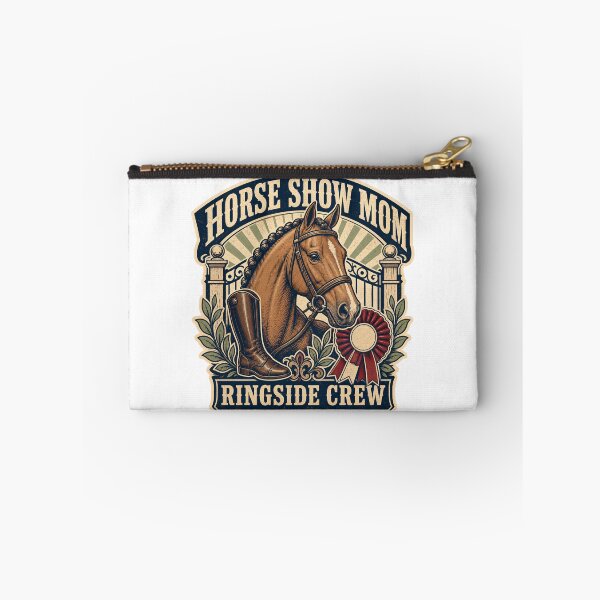 Item preview, Horse Show Mom Shirt Vintage Ringside Badge designed and sold by Freshloop Studio | Whimsical Vintage Art.