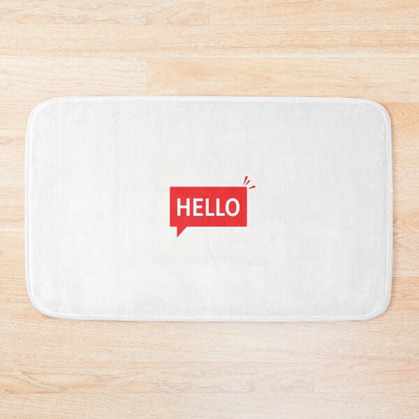 Item preview, Red Hello Speech Bubble Minimal Graphic designed and sold by a575642903.