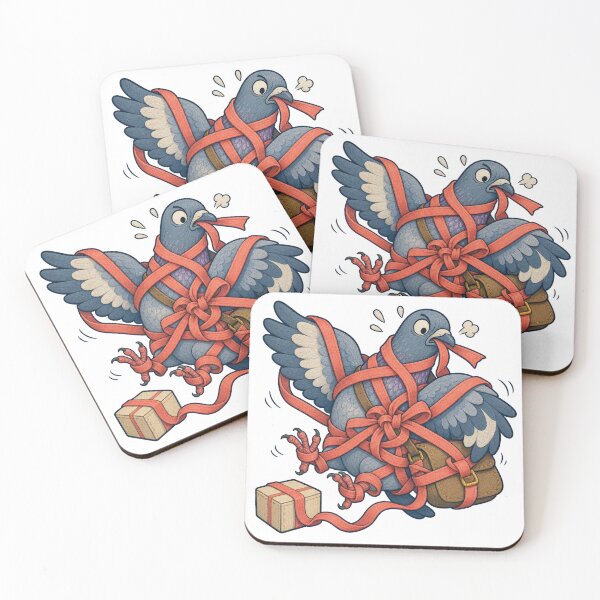 Item preview, Carrier Pigeon Tangled Parcel Ribbon designed and sold by GoverArt.