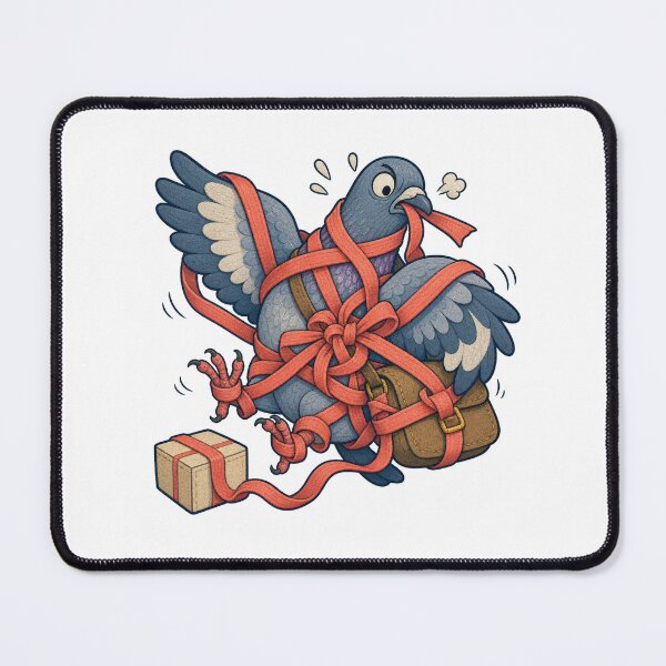 Item preview, Carrier Pigeon Tangled Parcel Ribbon designed and sold by GoverArt.