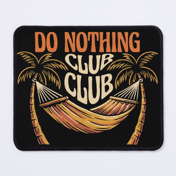 Item preview, Do Nothing Club Tropical Hammock Palm Trees Vintage Vacation designed and sold by TeNovaStudio.