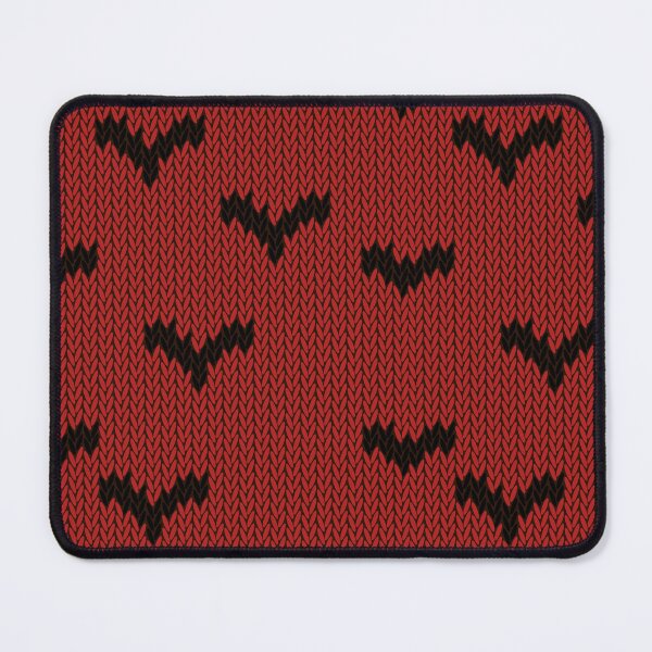 Item preview, Red and Black Knitted Bat Pattern - Spooky Halloween Gothic Knit Design designed and sold by Caterina@.