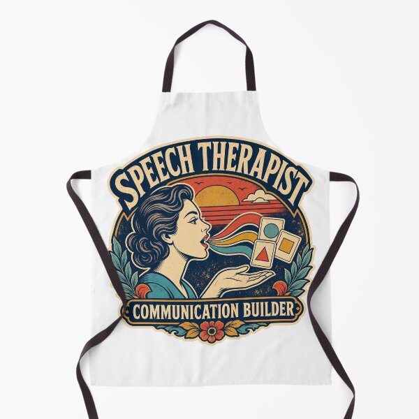 Item preview, Speech Therapist Shirt Vintage Communication Builder Badge designed and sold by Freshloop Studio | Whimsical Vintage Art.