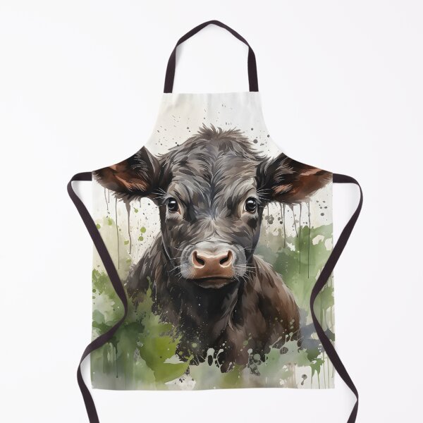 Item preview, Cute Baby Cow Portrait – Farmhouse Calf Wall Art designed and sold by GutyzDesignsES.