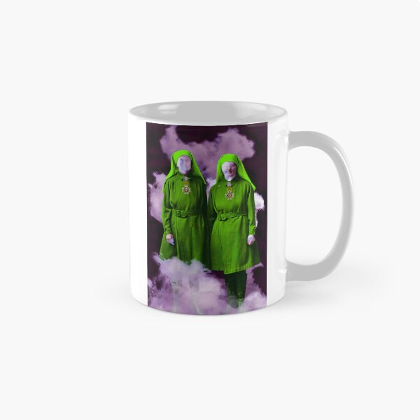 Item preview, Neon Green Nuns Glitch Art designed and sold by Morescitaf.