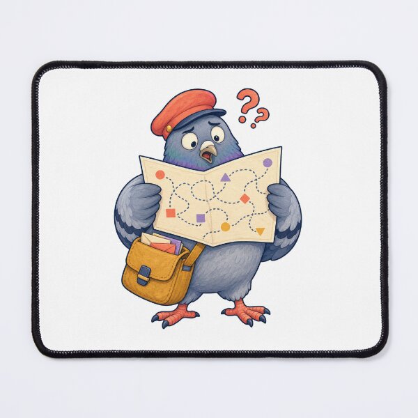 Item preview, Carrier Pigeon Upside Down Route Map designed and sold by GoverArt.