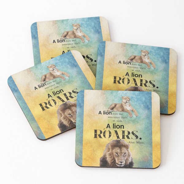 Item preview, Roar, Alan Watts motivational quote designed and sold by GiSilver.