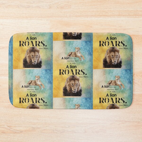 Item preview, Roar, Alan Watts motivational quote designed and sold by GiSilver.