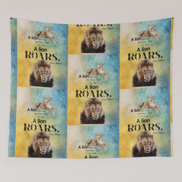 Item preview, Roar, Alan Watts motivational quote designed and sold by GiSilver.