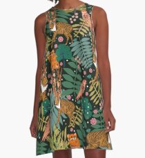 Deer Forest A-Line Dress