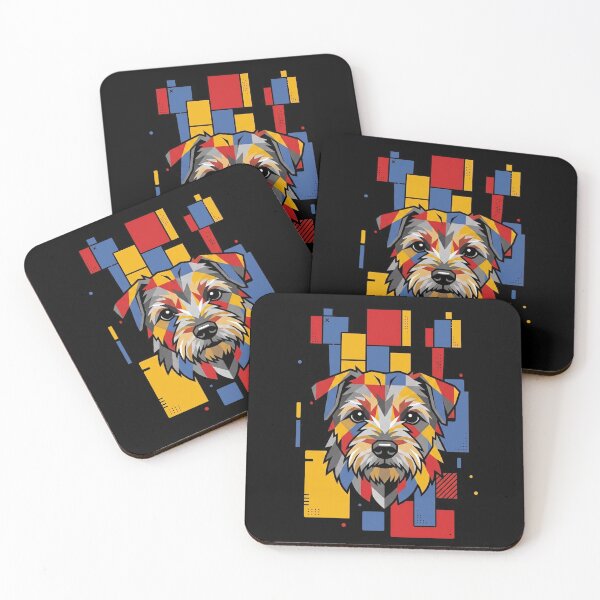 Item preview, Funny Norfolk Terrier Colorful Blocks Geometric Art Mom Dad Kids designed and sold by FurryHavenPH.
