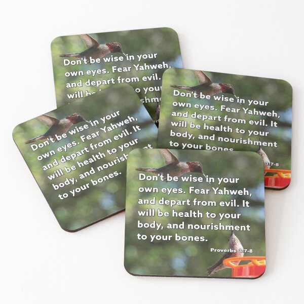 Item preview, Proverbs 3:7-8 Depart from Evil - Humminbirds Photograph designed and sold by InsprtnlArtbyDP.