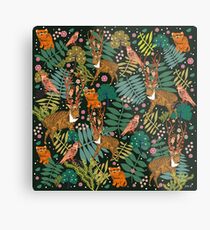 Deer Forest Metal Print