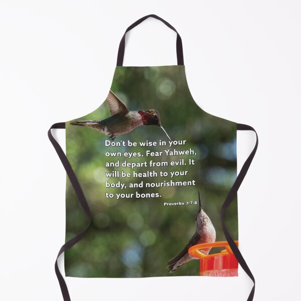 Item preview, Proverbs 3:7-8 Depart from Evil - Humminbirds Photograph designed and sold by InsprtnlArtbyDP.