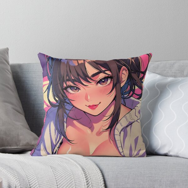 Aperçu de l'œuvre Fille d'anime avec une ambiance matinale de café créée et vendue par HappyOops.