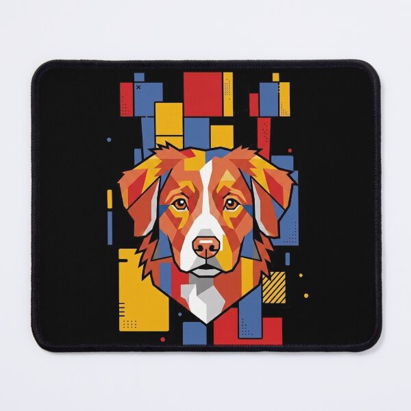 Item preview, Funny Nova Scotia Duck Tolling Retriever Toller Colorful Blocks Geometric Art Mom Dad Kids designed and sold by FurryHavenPH.