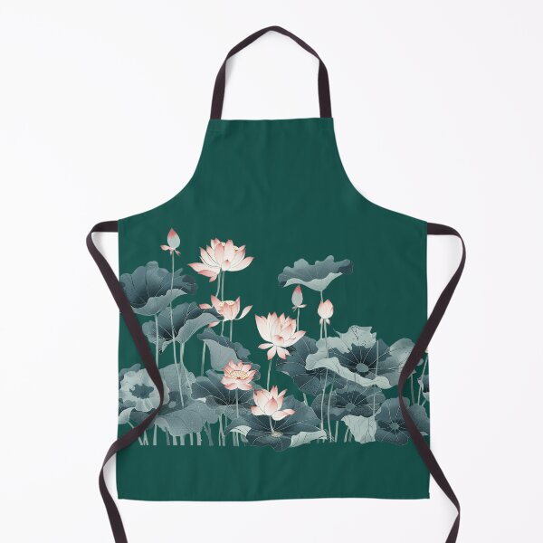 Item preview, Watercolor painting of lotus flowers over water designed and sold by Tana&tanuc.