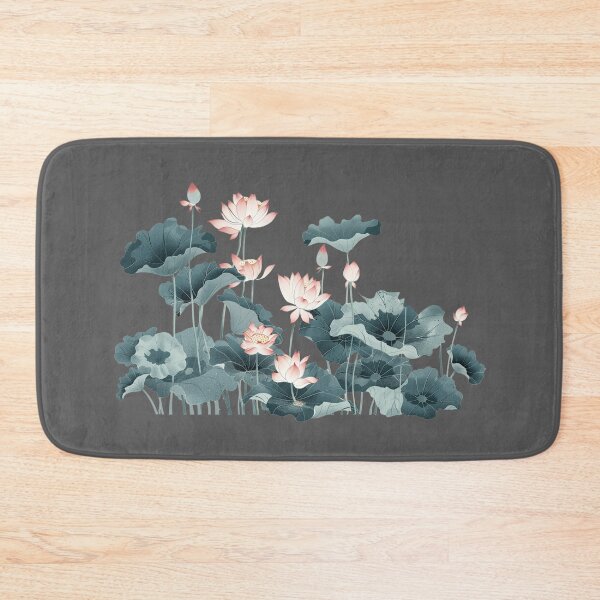Item preview, Watercolor painting of lotus flowers over water designed and sold by Tana&tanuc.