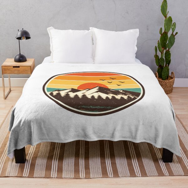 Item preview, Retro Vintage Sunset Mountain Badge Vector Illustration designed and sold by Mount03.