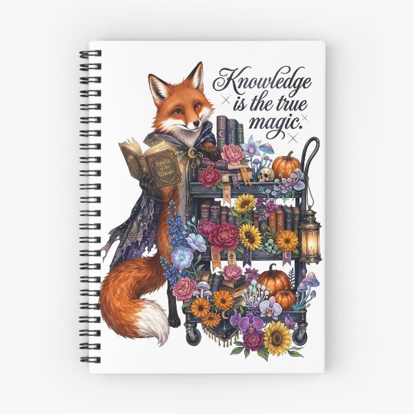 Item preview, Knowledge Is The True Magic Fox Reader designed and sold by Sovereign Supply Co..