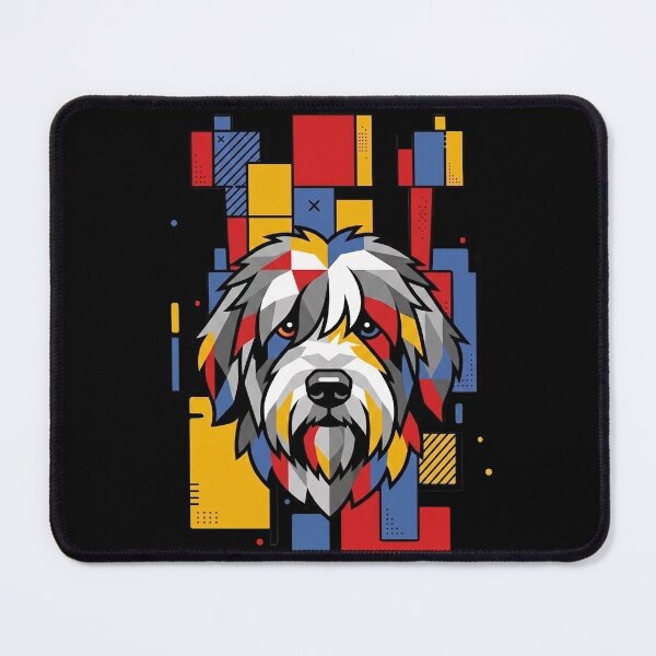 Item preview, Funny Old English Sheepdog Colorful Blocks Geometric Art Mom Dad Kids designed and sold by FurryHavenPH.