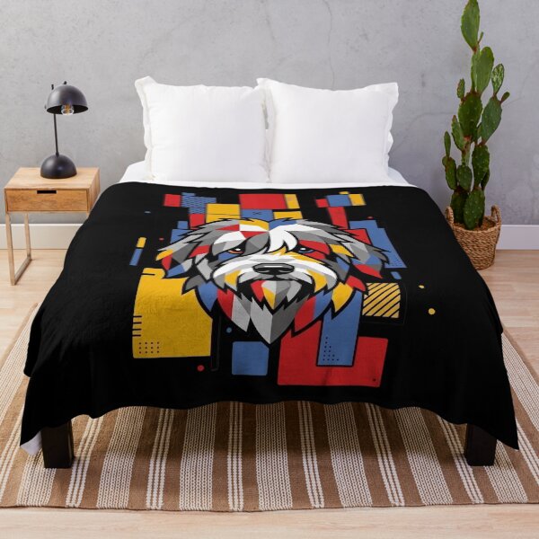 Item preview, Funny Old English Sheepdog Colorful Blocks Geometric Art Mom Dad Kids designed and sold by FurryHavenPH.