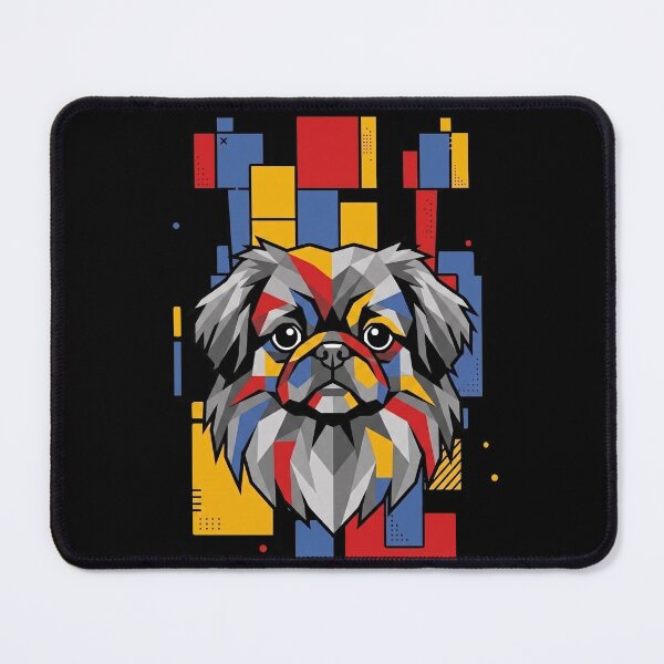 Item preview, Funny Pekingese Colorful Blocks Geometric Art Mom Dad Kids designed and sold by FurryHavenPH.