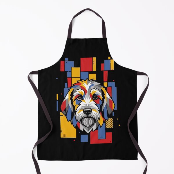 Item preview, Funny Petit Basset Griffon Vendeen Colorful Blocks Geometric Art Mom Dad Kids designed and sold by FurryHavenPH.