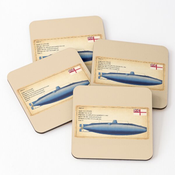 Item preview, HMS A1 First British-Designed Submarine Diagram designed and sold by MilitaryMart.