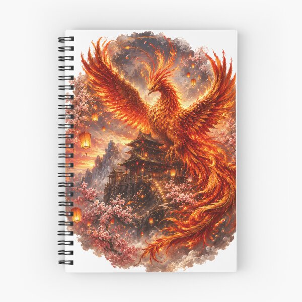 Item preview, Phoenix Guardian of the Eternal Temple | Legendary Fantasy Painting designed and sold by Origamoart.