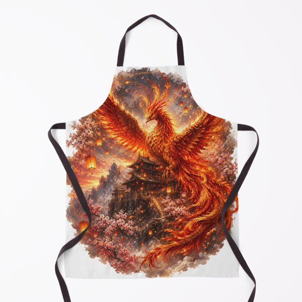 Item preview, Phoenix Guardian of the Eternal Temple | Legendary Fantasy Painting designed and sold by Origamoart.